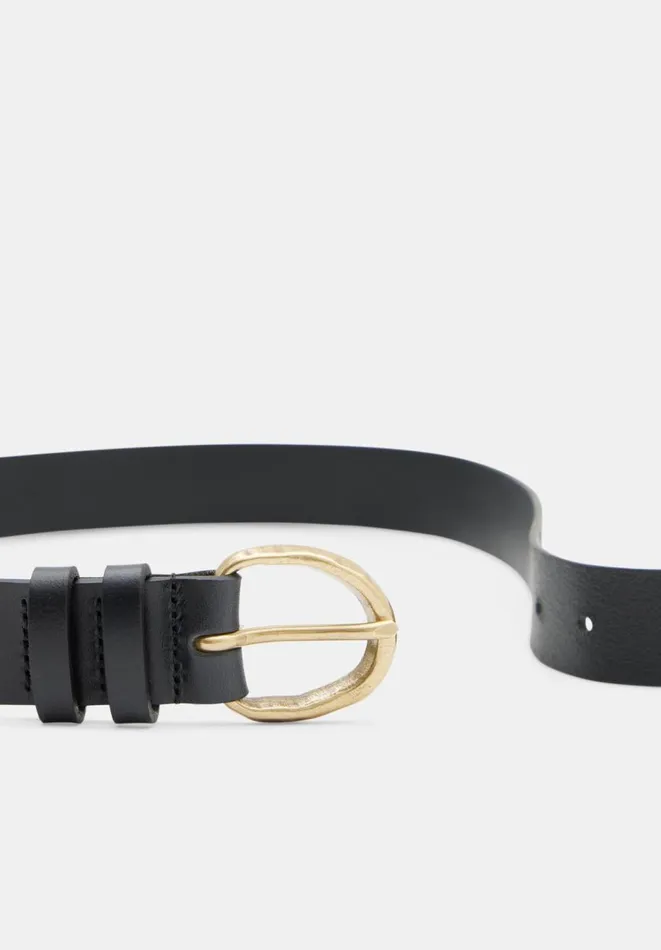 Hush Belts Women Harlee Hammered Belt Black