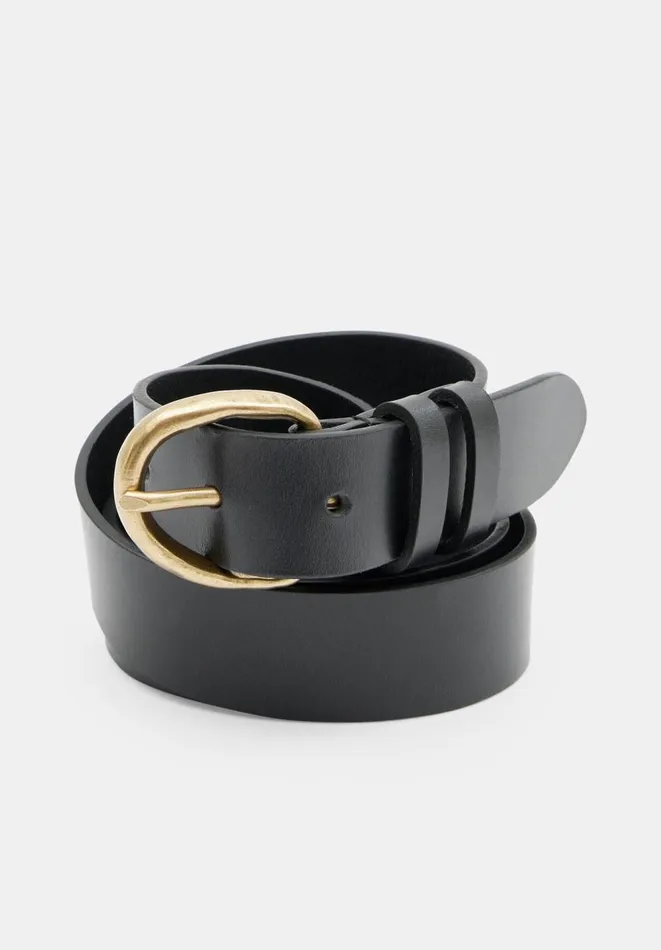 Hush Belts Women Harlee Hammered Belt Black