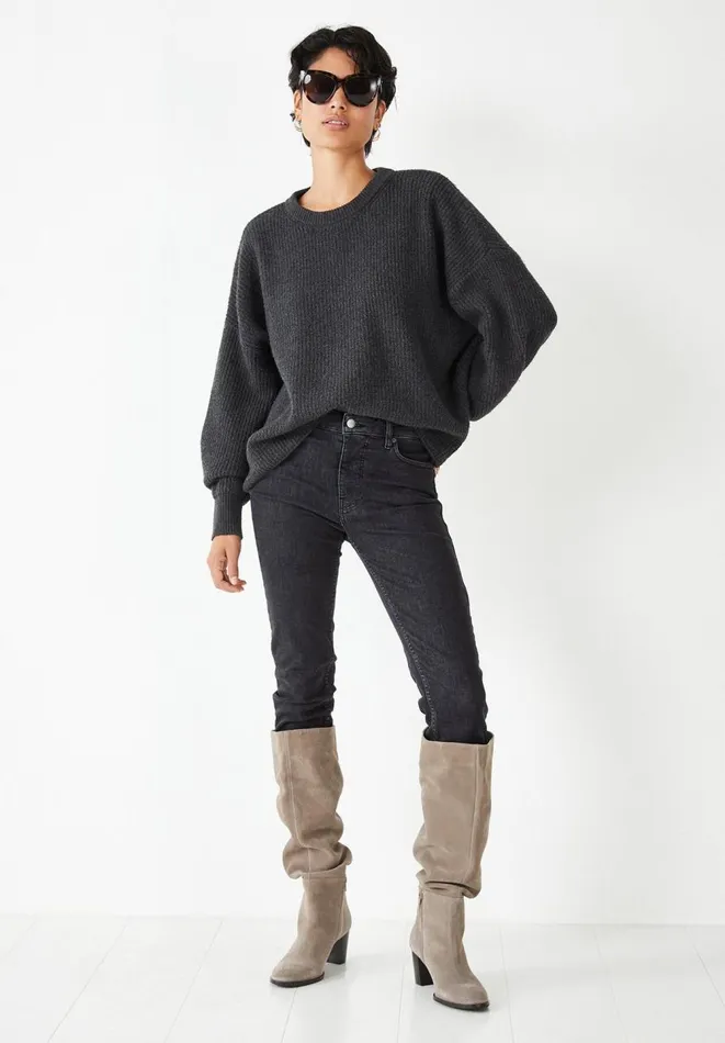 Hush Boots Women Draper Suede Boots Taupe