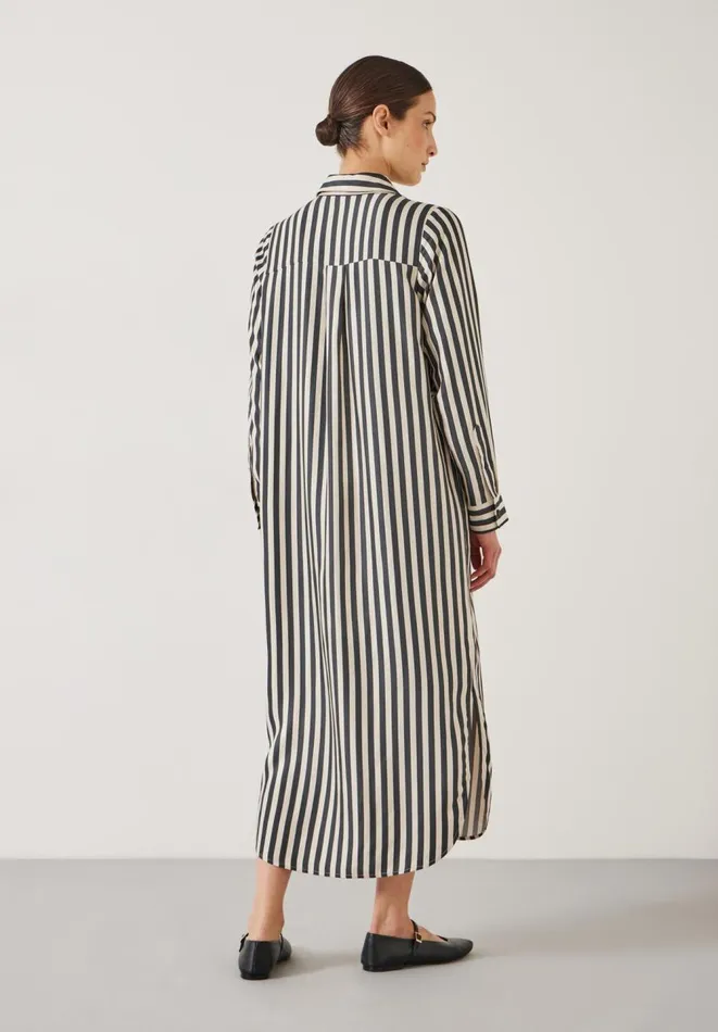 Hush Dresses Women Aida Stripe Midi Shirt Dress Blackwhite Stripe Hush Dresses Women Aida Stripe Midi Shirt Dress Blackwhite Stripe
