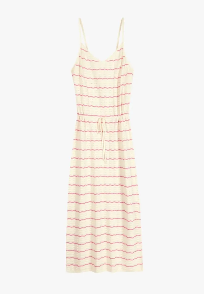 Hush Dresses Women Aubrey Knitted Dress Soft Whitepink