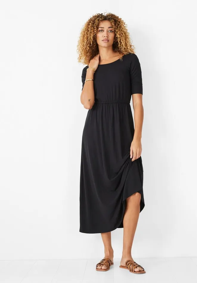 Hush Dresses Women Elisa Jersey Midi Dress Black
