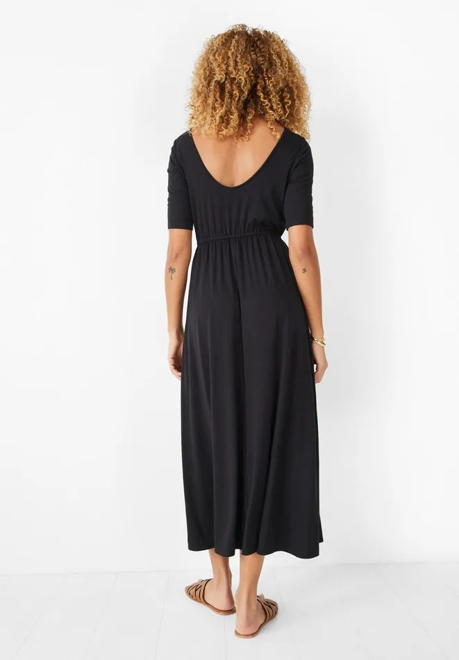 Hush Dresses Women Elisa Jersey Midi Dress Black Hush Dresses Women Elisa Jersey Midi Dress Black