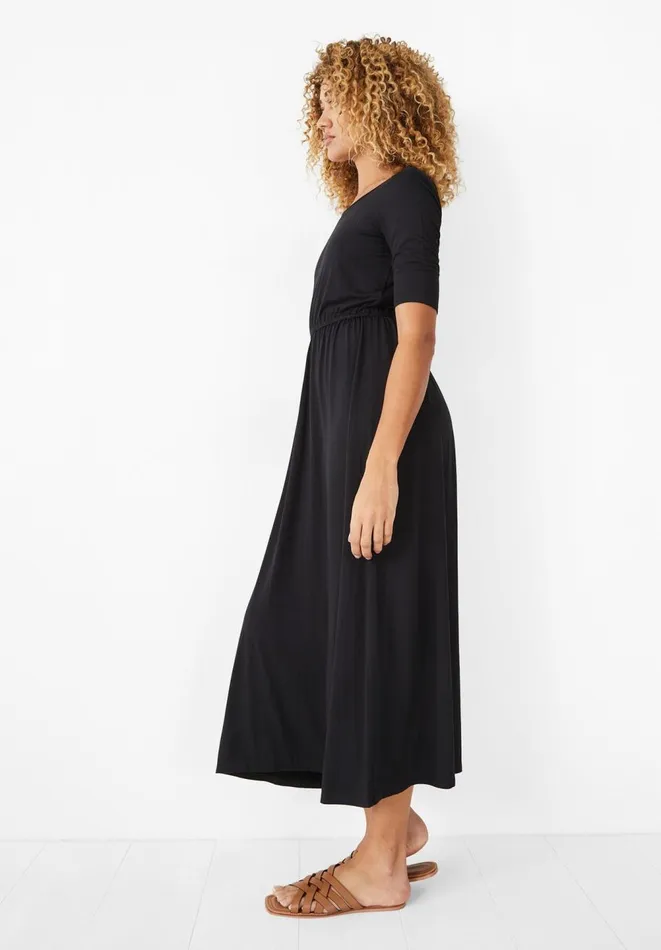 Hush Dresses Women Elisa Jersey Midi Dress Black Hush Dresses Women Elisa Jersey Midi Dress Black