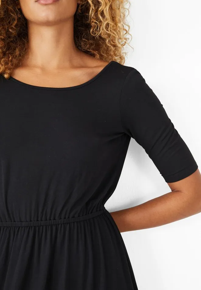 Hush Dresses Women Elisa Jersey Midi Dress Black Hush Dresses Women Elisa Jersey Midi Dress Black
