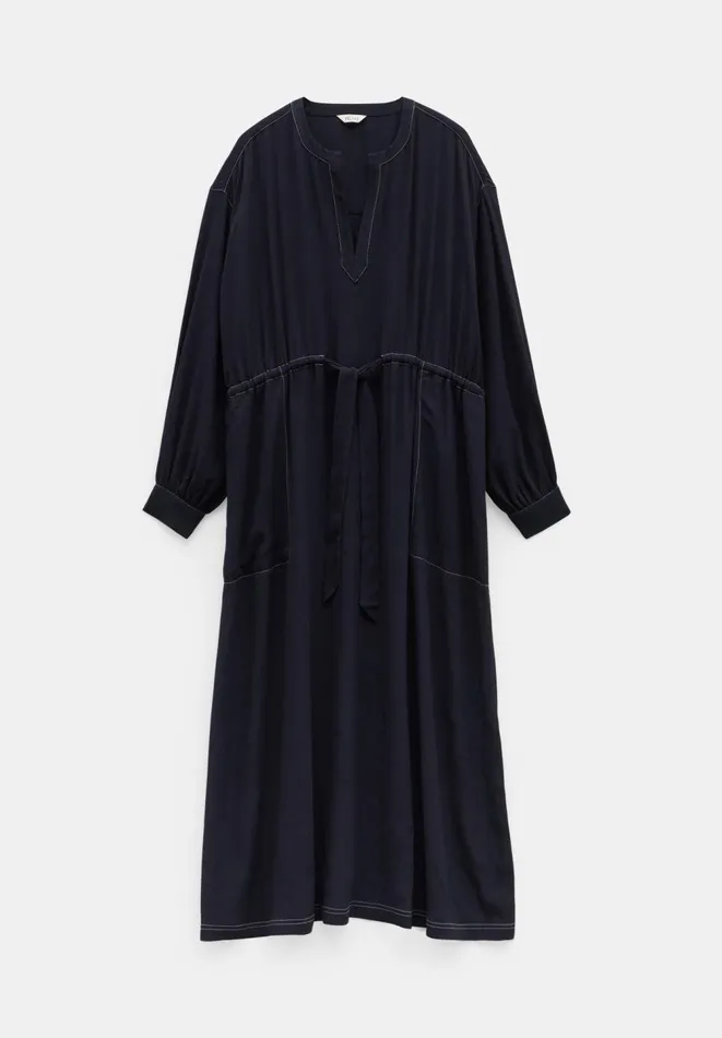 Hush Dresses Women Julie Oversized Contrast Maxi Dress Midnight Navy