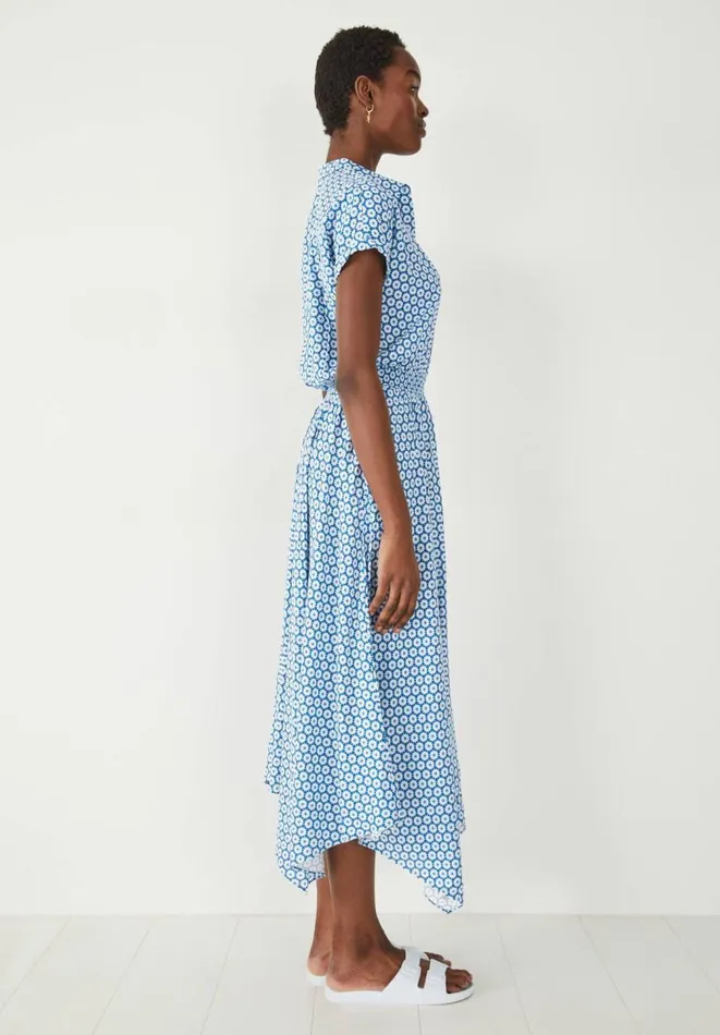Hush Dresses Women Kensington Shirt Dress Star Geo Blue Hush Dresses Women Kensington Shirt Dress Star Geo Blue