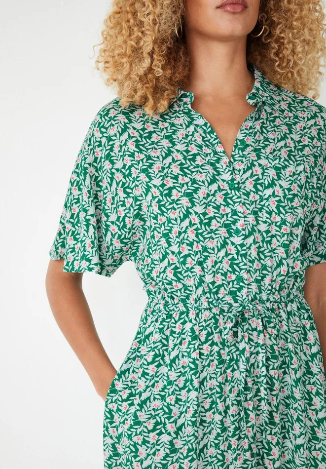 Hush Dresses Women Ren Shirt Dress Leafy Floral Green Hush Dresses Women Ren Shirt Dress Leafy Floral Green