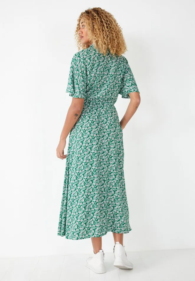 Hush Dresses Women Ren Shirt Dress Leafy Floral Green Hush Dresses Women Ren Shirt Dress Leafy Floral Green