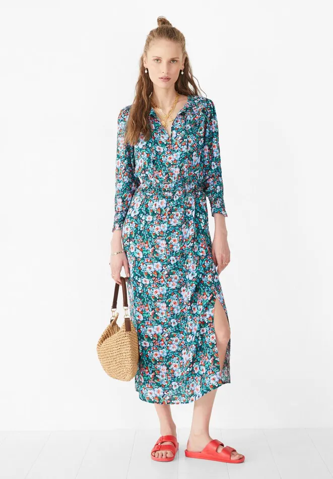 Hush Dresses Women Shelly Midi Dress Painted Floral Multi