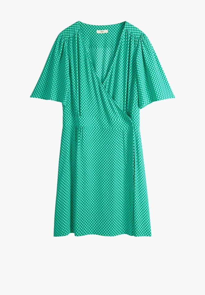 Hush Dresses Women Sierra Wrap Mini Dress Mini Checkerboard Green Hush Dresses Women Sierra Wrap Mini Dress Mini Checkerboard Green