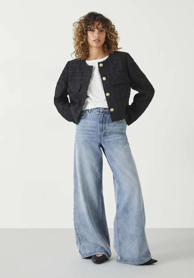 Hush Jackets and Coats Women Esti Boucle Jacket Black Navy