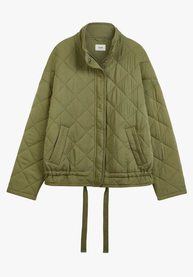 Hush Jackets and Coats Women Venca Quilted Jacket Khaki Hush Jackets and Coats Women Venca Quilted Jacket Khaki