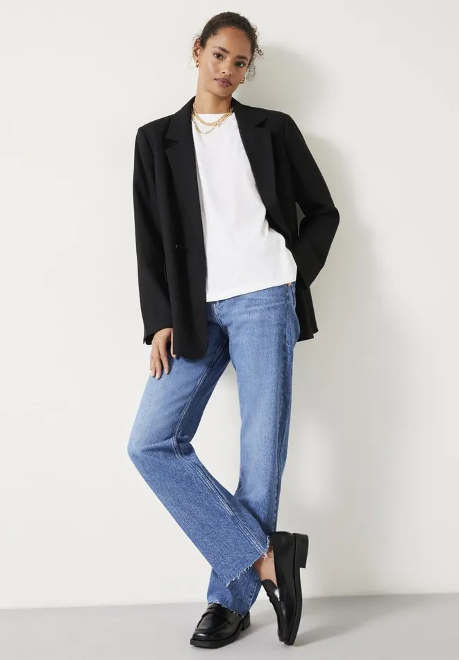 Hush Jeans Women Laurie Straight Leg Jeans Mid Authentic
