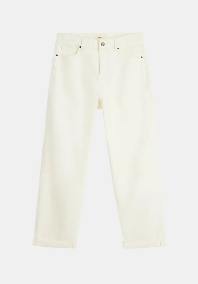 Hush Jeans Women Relaxed Boyfriend Jeans Ecru