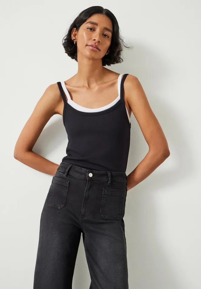 Hush Jeans Women Rowan Flared Jeans Washed Black