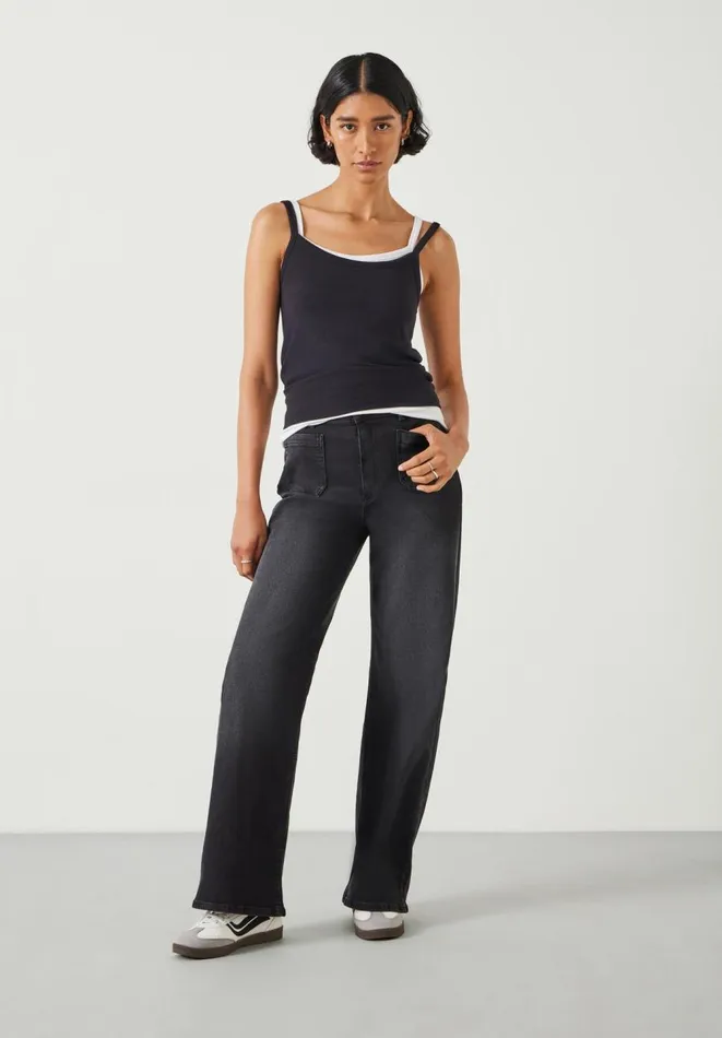 Hush Jeans Women Rowan Flared Jeans Washed Black