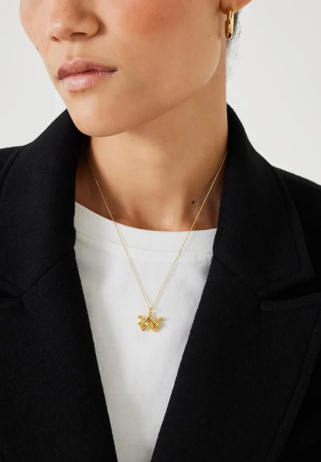 Hush Jewellery Women Bonvo Aquarius Zodiac Necklace Aquarius Hush Jewellery Women Bonvo Aquarius Zodiac Necklace Aquarius