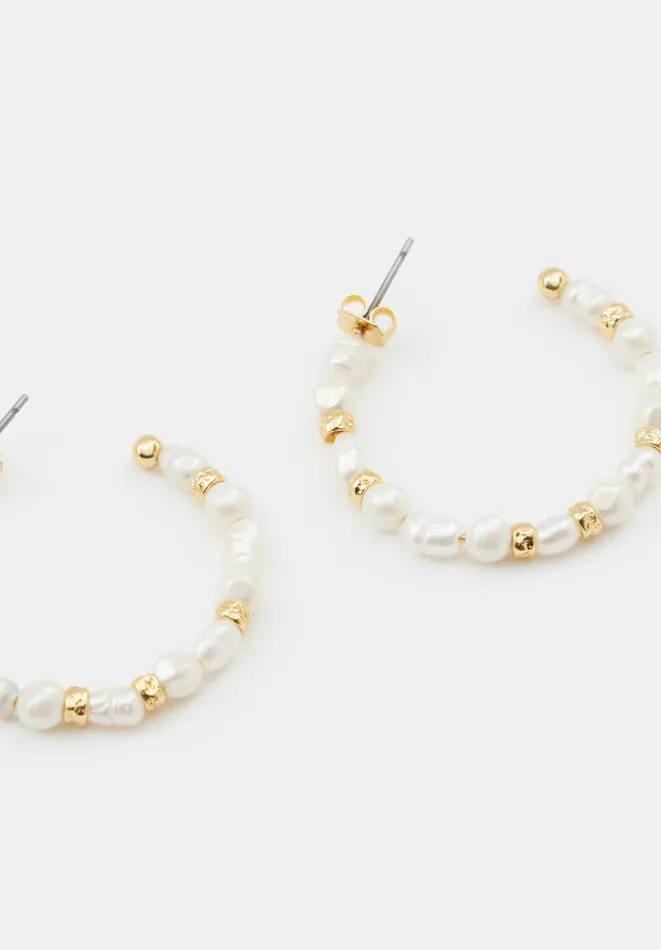 Hush Jewellery Women Mabel Mixed Pearl Earrings Gold 8211 Jewellery
