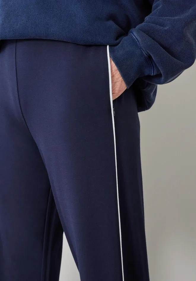 Hush Joggers and Leggings Women Harry Pipe Detail Trousers Dark Navy Hush Joggers and Leggings Women Harry Pipe Detail Trousers Dark Navy