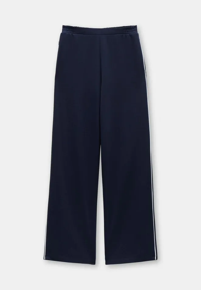 Hush Joggers and Leggings Women Harry Pipe Detail Trousers Dark Navy Hush Joggers and Leggings Women Harry Pipe Detail Trousers Dark Navy