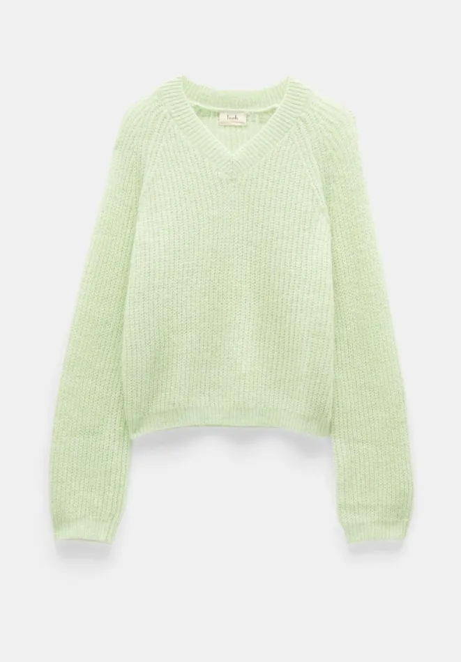 Hush Jumpers and Cardigans Women Blayney Fluffy Wool Blend Jumper Soft Green
