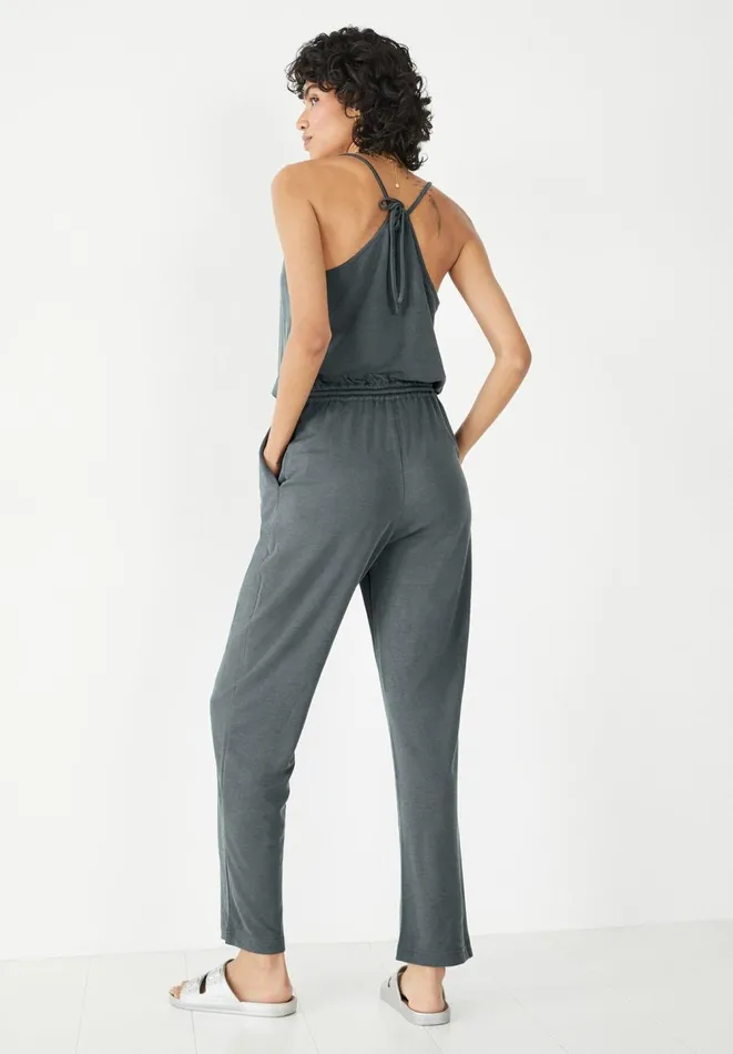 Hush Jumpsuits Women Jodie Racer Back Jumpsuit Washed Black