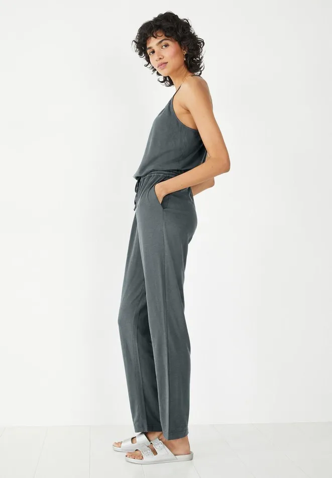 Hush Jumpsuits Women Jodie Racer Back Jumpsuit Washed Black