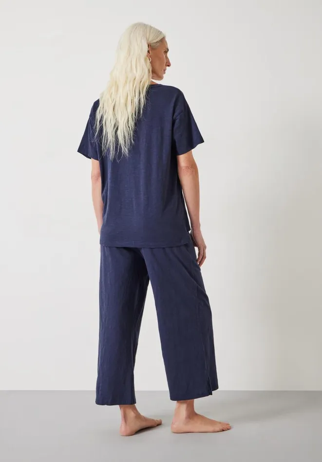 Hush Pyjamas and Nightwear Women Mila Cotton Culotte Pyjamas Midnight Navy