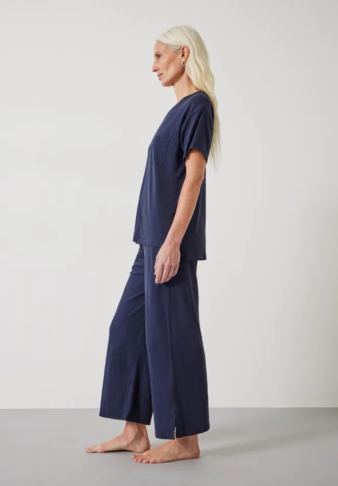 Hush Pyjamas and Nightwear Women Mila Cotton Culotte Pyjamas Midnight Navy