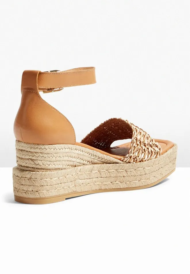 Hush Sandals Women Riad Espadrille Wedge Tan Hush Sandals Women Riad Espadrille Wedge Tan