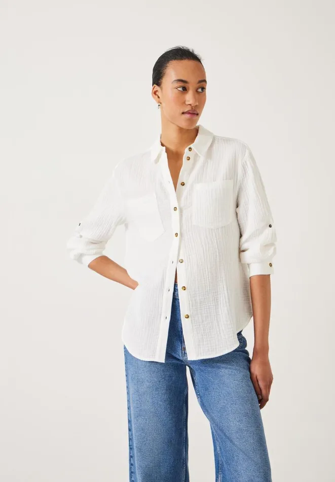 Hush Shirts and Blouses Women Alannah Cotton Shirt Ecru