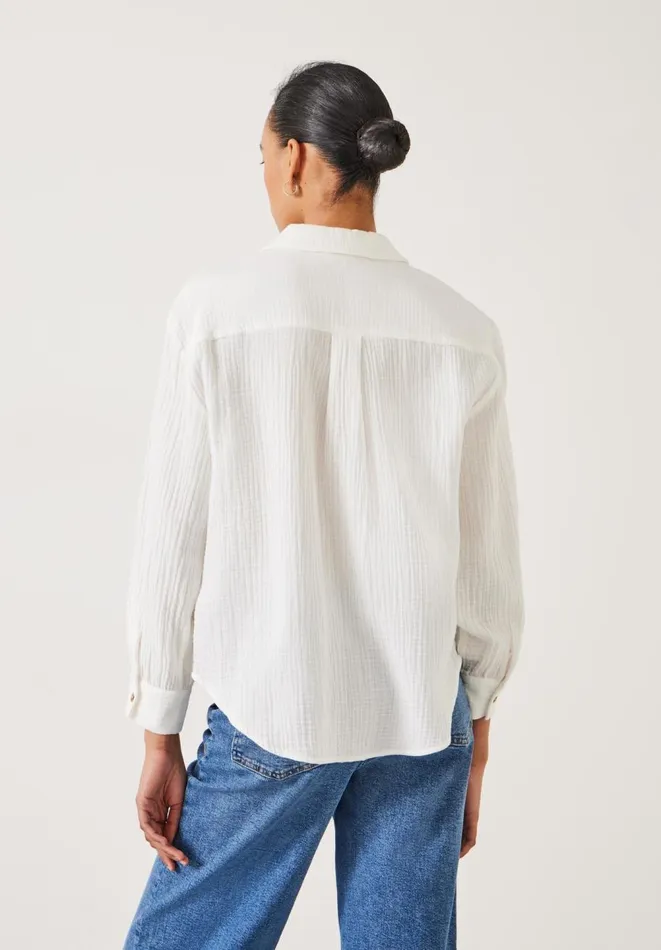Hush Shirts and Blouses Women Alannah Cotton Shirt Ecru