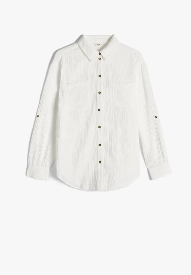 Hush Shirts and Blouses Women Alannah Cotton Shirt Ecru