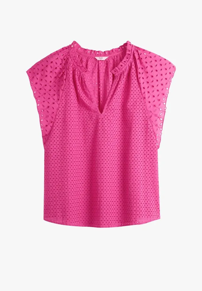 Hush Shirts and Blouses Women Katy Broderie Top Pink Hush Shirts and Blouses Women Katy Broderie Top Pink