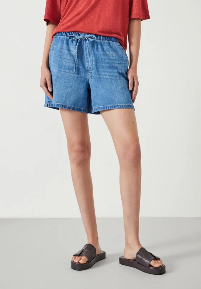 Hush Shorts Women Betty Denim Pull On Shorts Mid Authentic Hush Shorts Women Betty Denim Pull On Shorts Mid Authentic