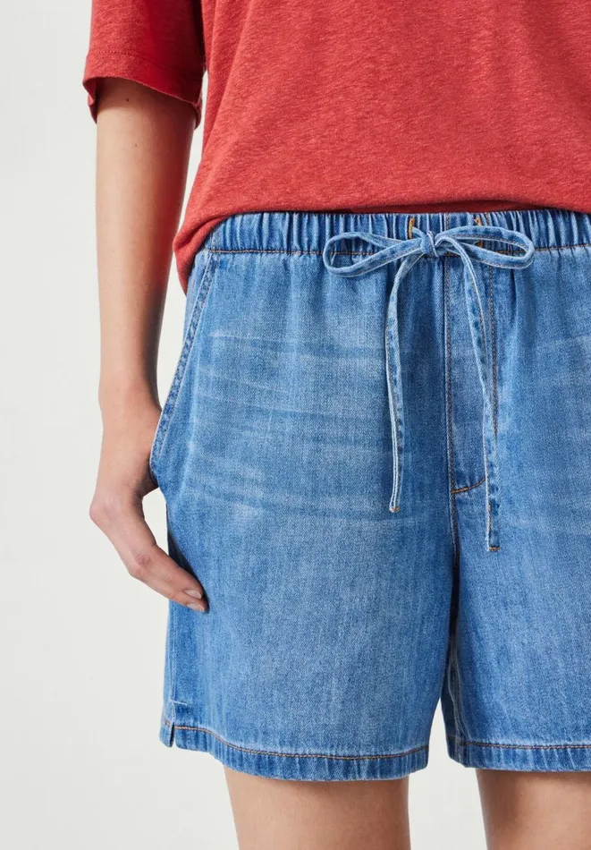 Hush Shorts Women Betty Denim Pull On Shorts Mid Authentic Hush Shorts Women Betty Denim Pull On Shorts Mid Authentic