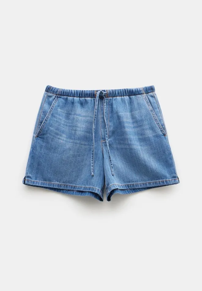 Hush Shorts Women Betty Denim Pull On Shorts Mid Authentic Hush Shorts Women Betty Denim Pull On Shorts Mid Authentic
