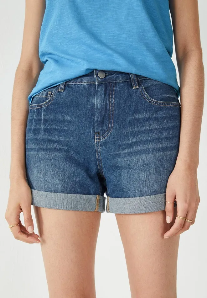 Hush Shorts Women Denim Shorts Vintage Wash Blue Hush Shorts Women Denim Shorts Vintage Wash Blue