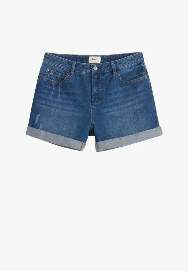 Hush Shorts Women Denim Shorts Vintage Wash Blue Hush Shorts Women Denim Shorts Vintage Wash Blue
