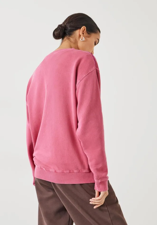 Hush Sweatshirts and Hoodies Women Contrast Stitch Sweatshirt Bright Pink Hush Sweatshirts and Hoodies Women Contrast Stitch Sweatshirt Bright Pink