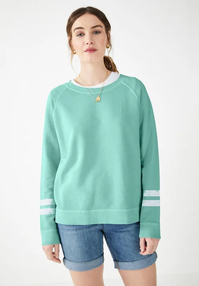 Hush Sweatshirts and Hoodies Women Cosima Relaxed Sweatshirt Washed Aqua