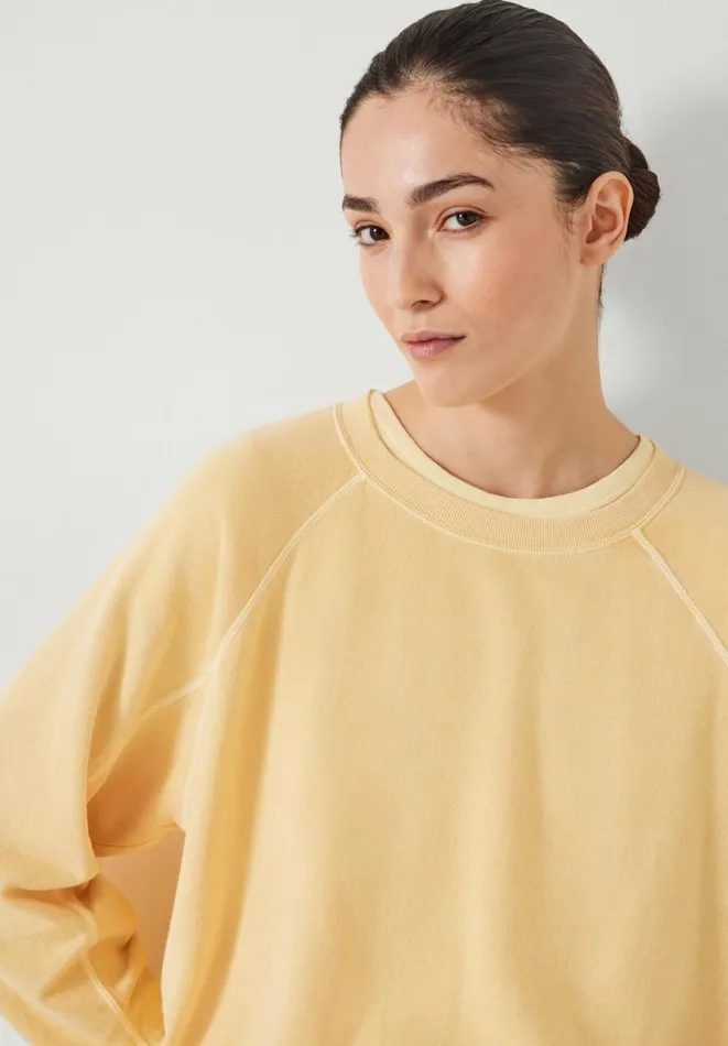 Hush Sweatshirts and Hoodies Women Kara Lightweight Sweatshirt Butter Lemon
