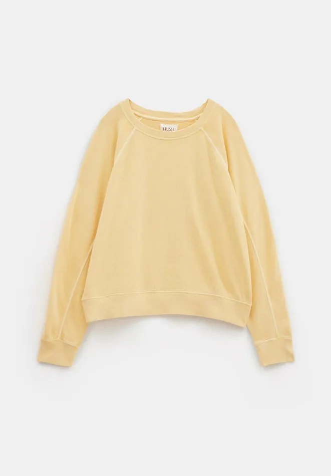 Hush Sweatshirts and Hoodies Women Kara Lightweight Sweatshirt Butter Lemon