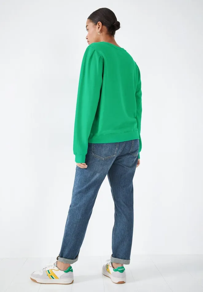 Hush Sweatshirts and Hoodies Women Minerva Pleat Sleeve Sweatshirt Vivid Green Hush Sweatshirts and Hoodies Women Minerva Pleat Sleeve Sweatshirt Vivid Green