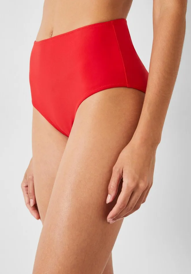 Hush Swimwear and Beachwear Women Heather High Waisted Bikini Bottoms Redcoat