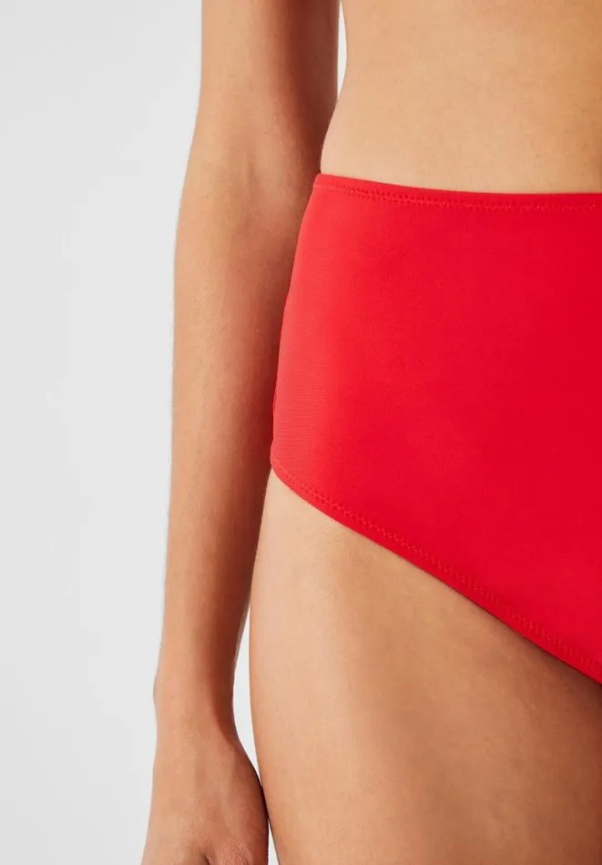 Hush Swimwear and Beachwear Women Heather High Waisted Bikini Bottoms Redcoat