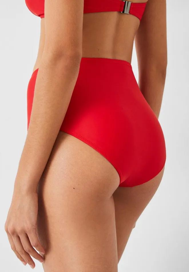 Hush Swimwear and Beachwear Women Heather High Waisted Bikini Bottoms Redcoat