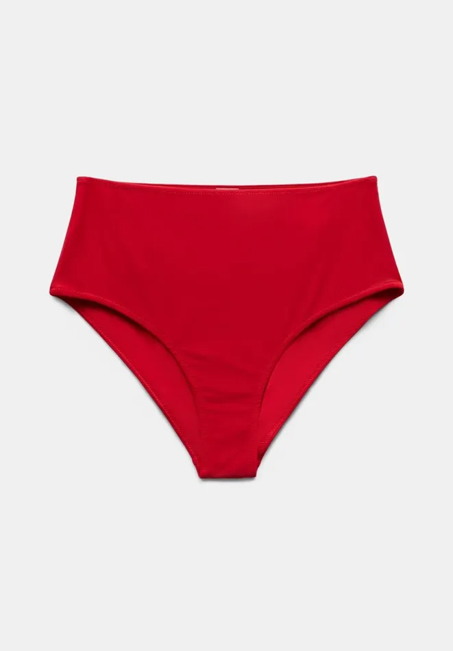 Hush Swimwear and Beachwear Women Heather High Waisted Bikini Bottoms Redcoat