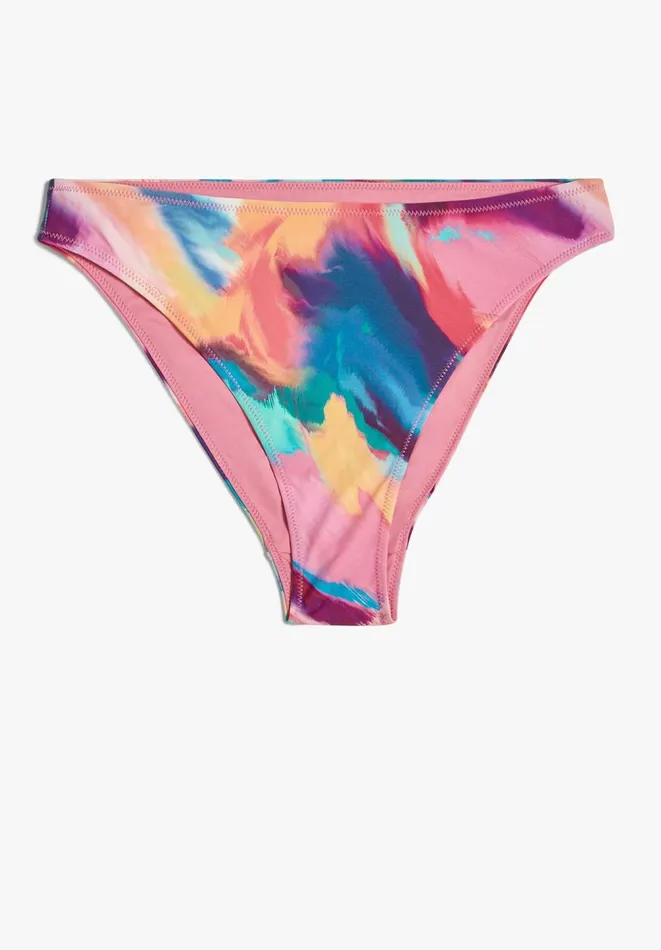 Hush Swimwear and Beachwear Women High Leg Bikini Bottoms Multicolour Marble